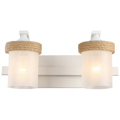 Golden Lighting Chatham 7 3/4" High Natural White 2-light Wall Sconce