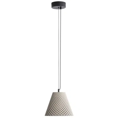 Golden Lighting Clarus 10" Led Pendant In Grey Cement