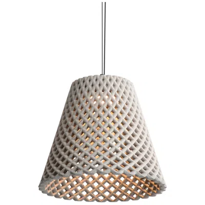 Golden Lighting Clarus 14" Led Pendant In Grey Cement