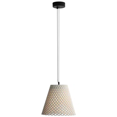 Golden Lighting Clarus 14" Led Pendant In White Sandstone Cement