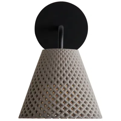 Golden Lighting Clarus Led 8" Wall Sconce - Outdoor In Grey Cement