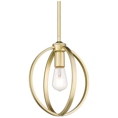 Golden Lighting Colson 10" Wide Olympic Gold Ring Mini Pendant