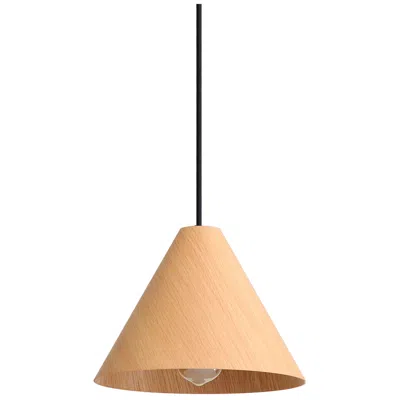 Golden Lighting Conique 10" Wide Light Walnut Cone Mini Pendant