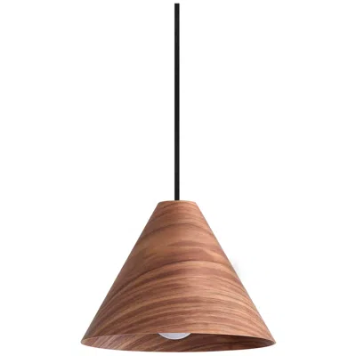 Golden Lighting Conique 1-light Mini Pendant In Dark Walnut
