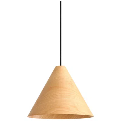 Golden Lighting Conique 1-light Pendant In Light Walnut