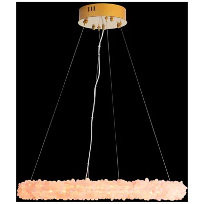Golden Lighting Corallo 22" Led Chandelier In Coral