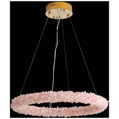 Golden Lighting Corallo 30" Led Chandelier In Coral