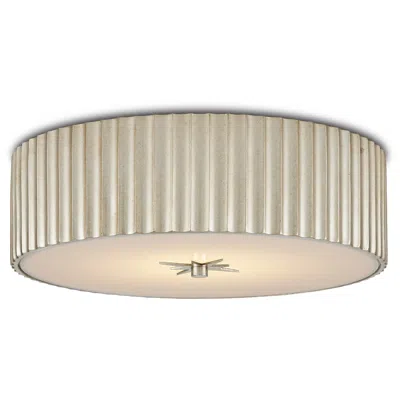 Golden Lighting Currey And Company Caravel 14" Wide Silver Led Ceiling Light