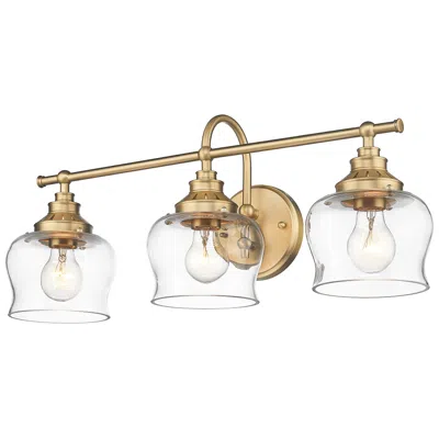Golden Lighting Daphne 24" Wide Brushed Champagne Bronze 3-light Bath Light