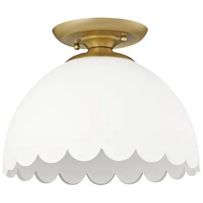 Golden Lighting Dorinda 12 1/4" Wide Brushed Champagne Bronze Ceiling Light