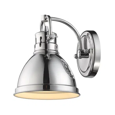 Golden Lighting Duncan 8 1/2" High Chrome Wall Sconce
