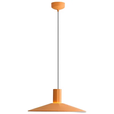 Golden Lighting Faroe 20" Led Pendant In Earth Yellow/grey