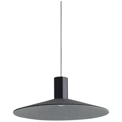 Golden Lighting Faroe 20" Led Pendant In Flecked Black/grey