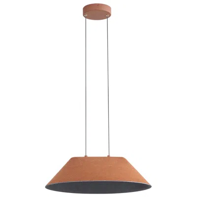 Golden Lighting Faroe 21" Led Pendant In Coffee/black