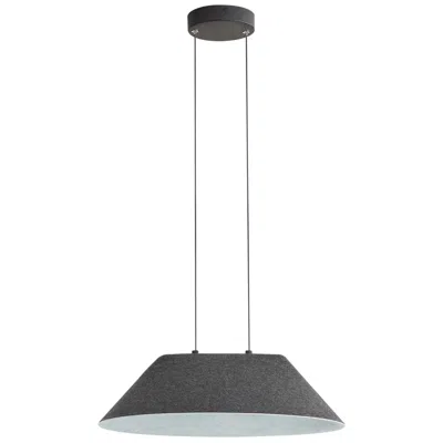 Golden Lighting Faroe 21" Led Pendant In Flecked Black/grey