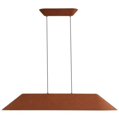 Golden Lighting Faroe 43" Led Linear Pendant In Coffee/black