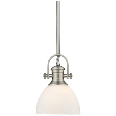 Golden Lighting Hines 1-light Mini Pendant In Silver