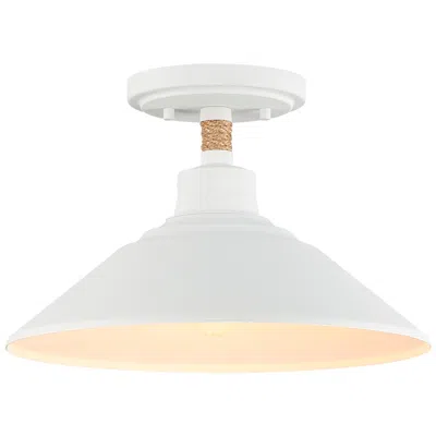 Golden Lighting Journey 1-light Semi-flush In Natural White
