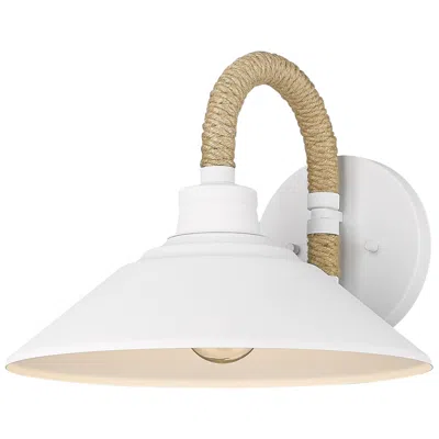 Golden Lighting Journey 9 3/4" High Natural White Wall Sconce