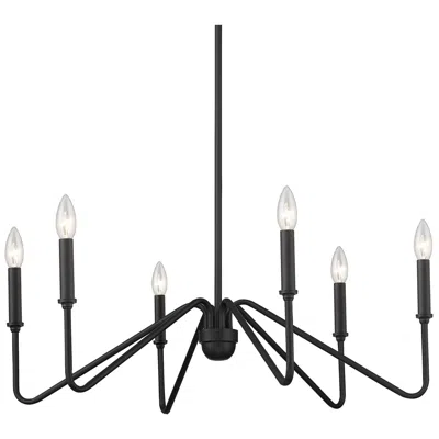 Golden Lighting Kennedy 29 3/4" Wide Chandelier In Natural Black
