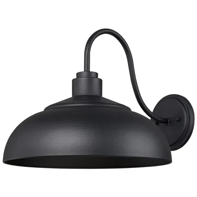 Golden Lighting Levitt 13 5/8" Wide Outdoor Wall Light In Natural Black With Natural B