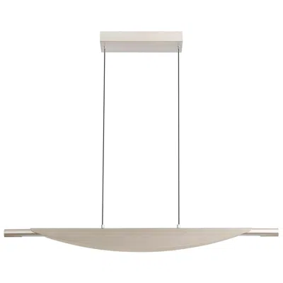 Golden Lighting Luma 42" Sand Nickel Modern Led Linear Pendant