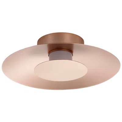 Golden Lighting Luma Led Flush Mount - 12" In French Gold With French Gold Shade