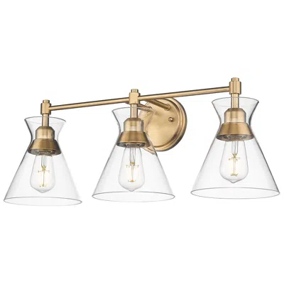 Golden Lighting Malta 26 1/2"w Champagne Bronze 3-light Vanity Bath Light