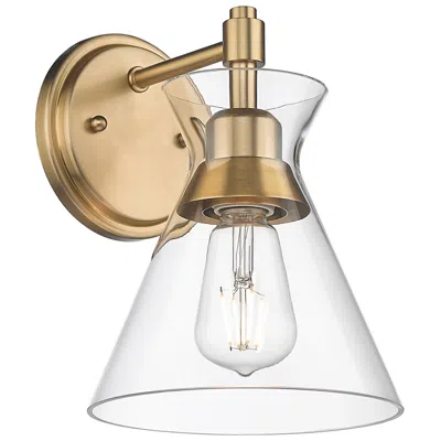 Golden Lighting Malta 7 1/4" Wide Brushed Champagne Bronze 1-light Wall Sconce