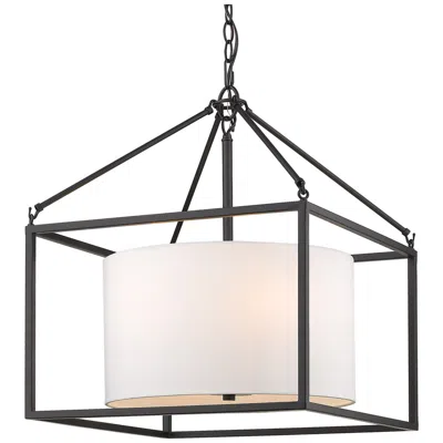 Golden Lighting Manhattan 5 Light Chandelier Matte Black