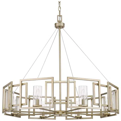 Golden Lighting Marco 35 1/2" Wide White Gold 8-light Chandelier
