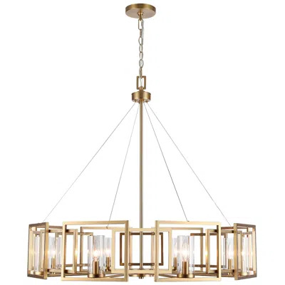 Golden Lighting Marco 35 1/2"w Brushed Champagne Bronze 8-light Chandelier