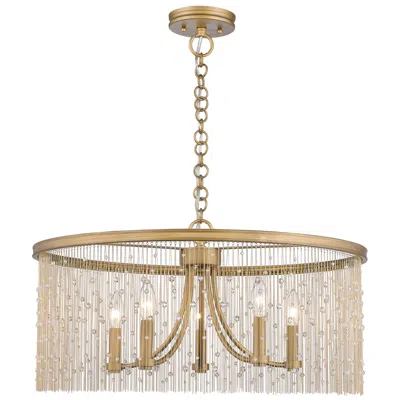 Golden Lighting Marilyn 25" Wide Peruvian Gold 5-light Chandelier