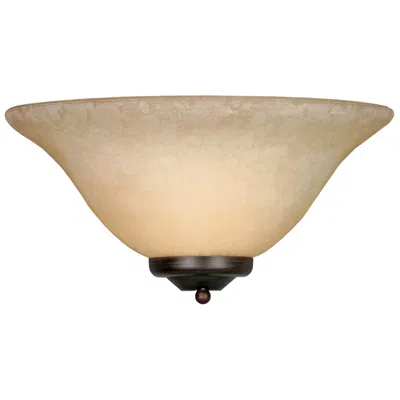 Golden Lighting Multi-family 13 1/4" Tea Stone Glass Wall Sconce