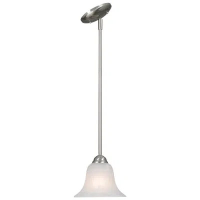 Golden Lighting Multi-family 7 1/2" Wide Mini Pendant In Pewter With Marbled Glass