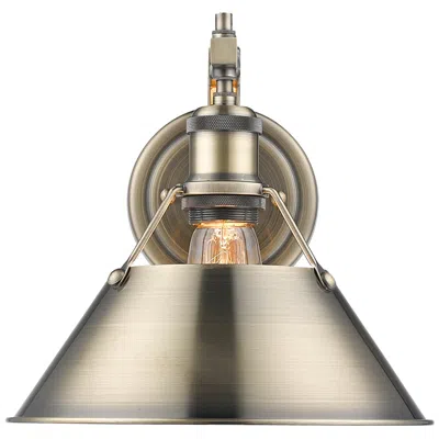 Golden Lighting Orwell 10" Wide Wall Sconce In Aged Brass