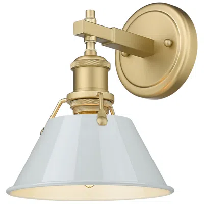 Golden Lighting Orwell 7 1/2" Wide Wall Sconce In Brushed Champagne Bronze With Dusky