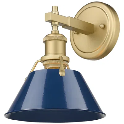 Golden Lighting Orwell 7 1/2" Wide Wall Sconce In Brushed Champagne Bronze With Matte