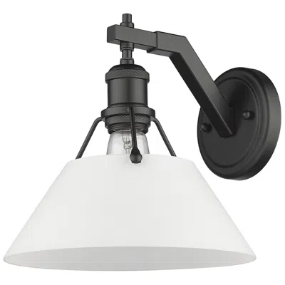 Golden Lighting Orwell 9 3/4" High Matte Black Wall Sconce