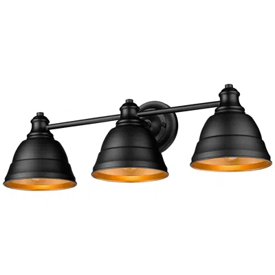 Golden Lighting Rebel 24 1/4" Wide Matte Black Bath Fixture