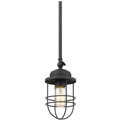 Golden Lighting Seaport 4 3/4" Wide Black Metal Mini Pendant