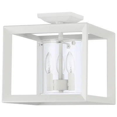 Golden Lighting Smyth 12" Wide Natural White 3-light Ceiling Light