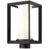 Golden Lighting Smyth 13 1/4" High Black Rectangular Outdoor Post Light