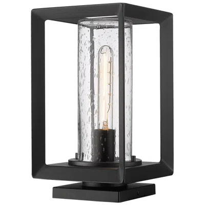Golden Lighting Smyth 13 1/4" High Natural Black Outdoor Pier Mount Light