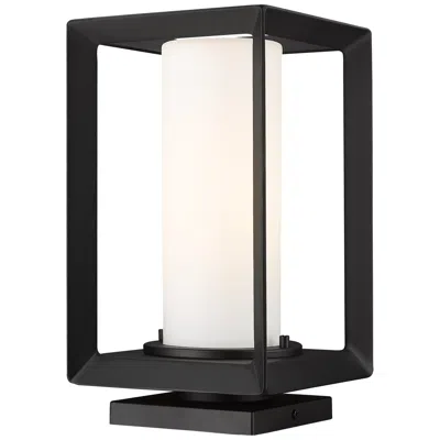 Golden Lighting Smyth 13 1/4" High Natural Black Outdoor Pier Mount Light