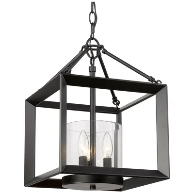 Golden Lighting Smyth 3-light Mini Pendant In Black