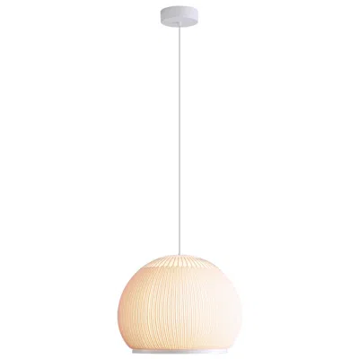 Golden Lighting Tela 14" Led Pendant In Sand Yellow