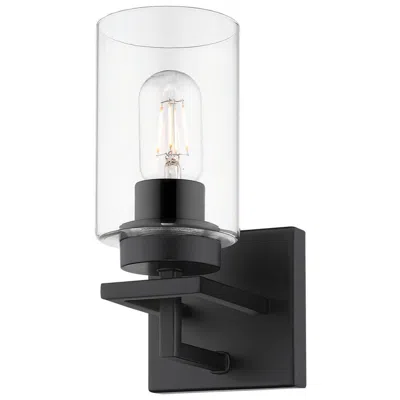 Golden Lighting Tribeca 9 3/4" High Matte Black Wall Sconce