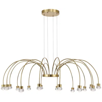 Golden Lighting Vario Integrated Led 16 Light Chandelier Gold