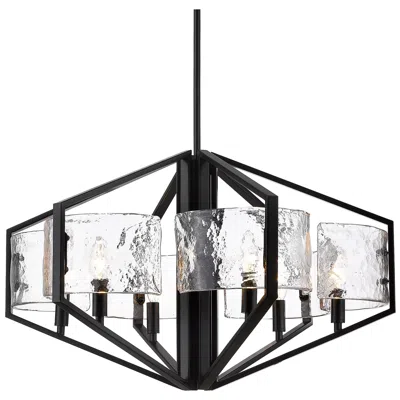 Golden Lighting Varsha 27 1/2" Wide Matte Black Chandelier